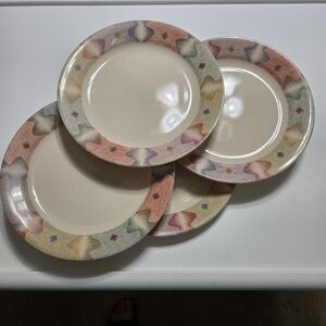 Set of 4 Corning Ware Corelle Mirage Southwest Salad Appitizer Dessert Plates